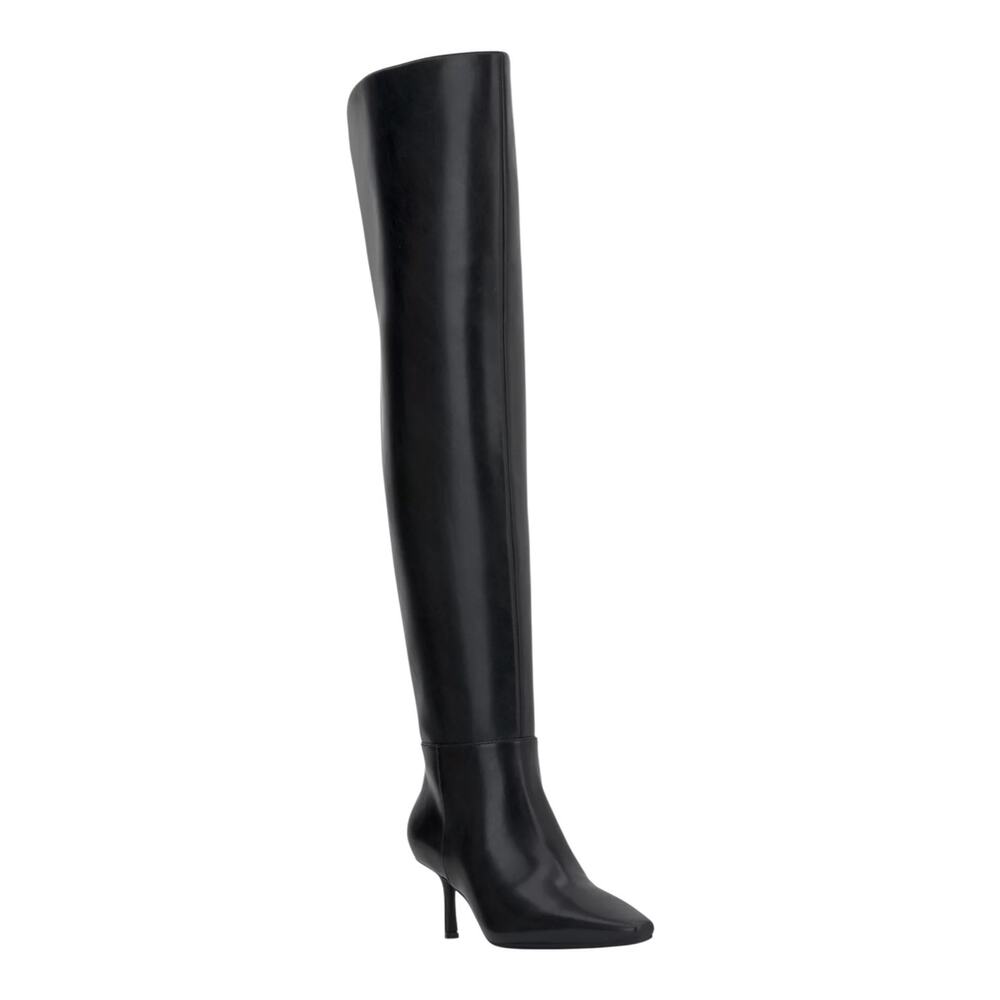 INC Women's Jackston Snip Toe Over The Knee Boots Black Size 5 1/2